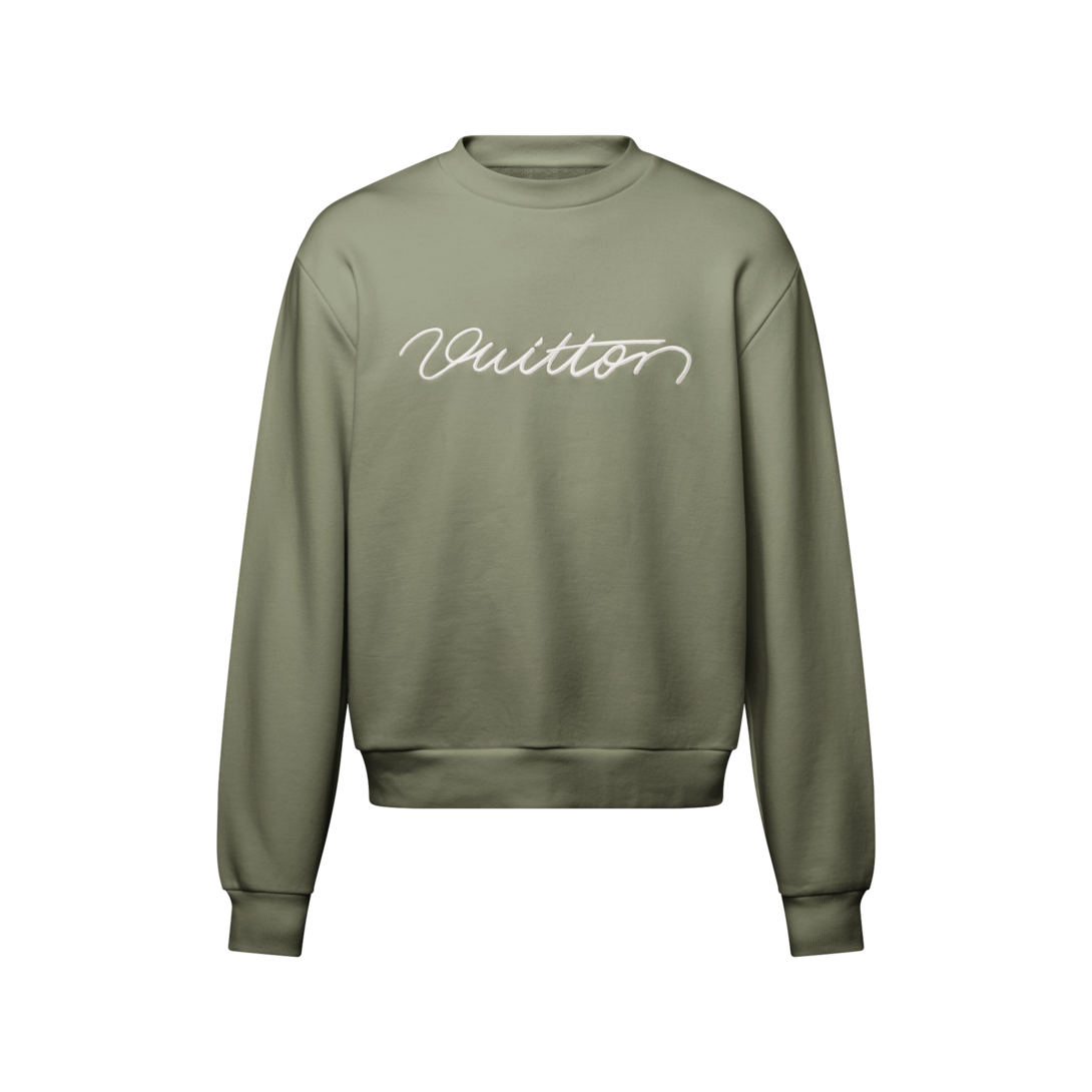 Embroidered Signature Crewneck - Ready-to-Wear 1AHW10 | LOUIS VUITTON